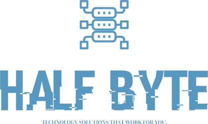 half byte logo
